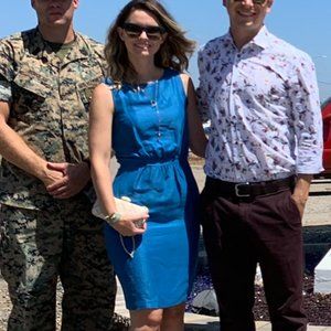 Cynthia Rowley size 2 cobalt formal linen dress